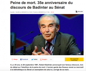 1939 : Robert Badinter et son discours de l’abolition de la peine de ...