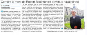 Robert Badinter mère nazairienne