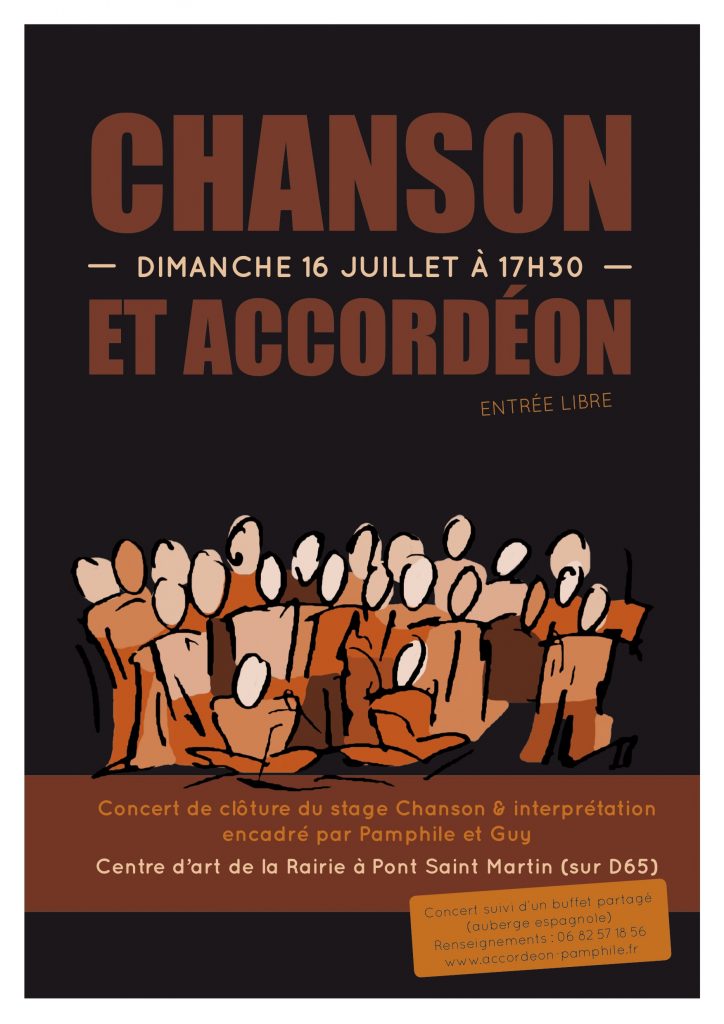 Pamphile affiche concert stage chant 4