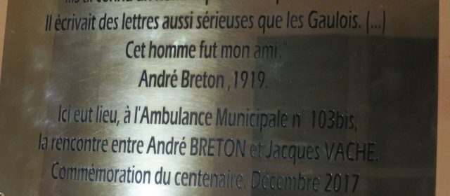 Au lycée Guist’hau : Inauguration d’une plaque dédiée à la rencontre de Vaché et de Breton